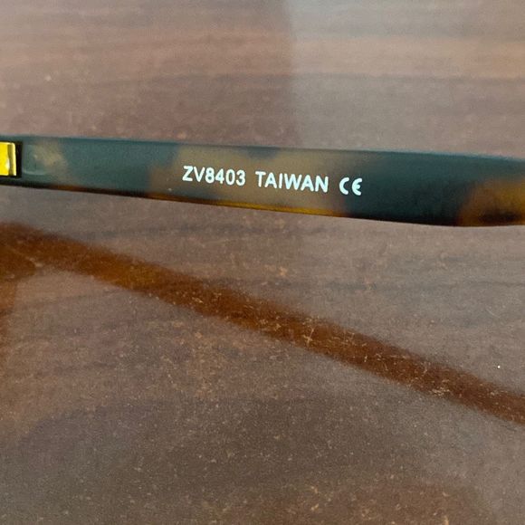 ZeroUV Brown Turquoise ￼Clear Round Eyeglasses UVA & UVB Women New with Tag - Picture 6 of 8